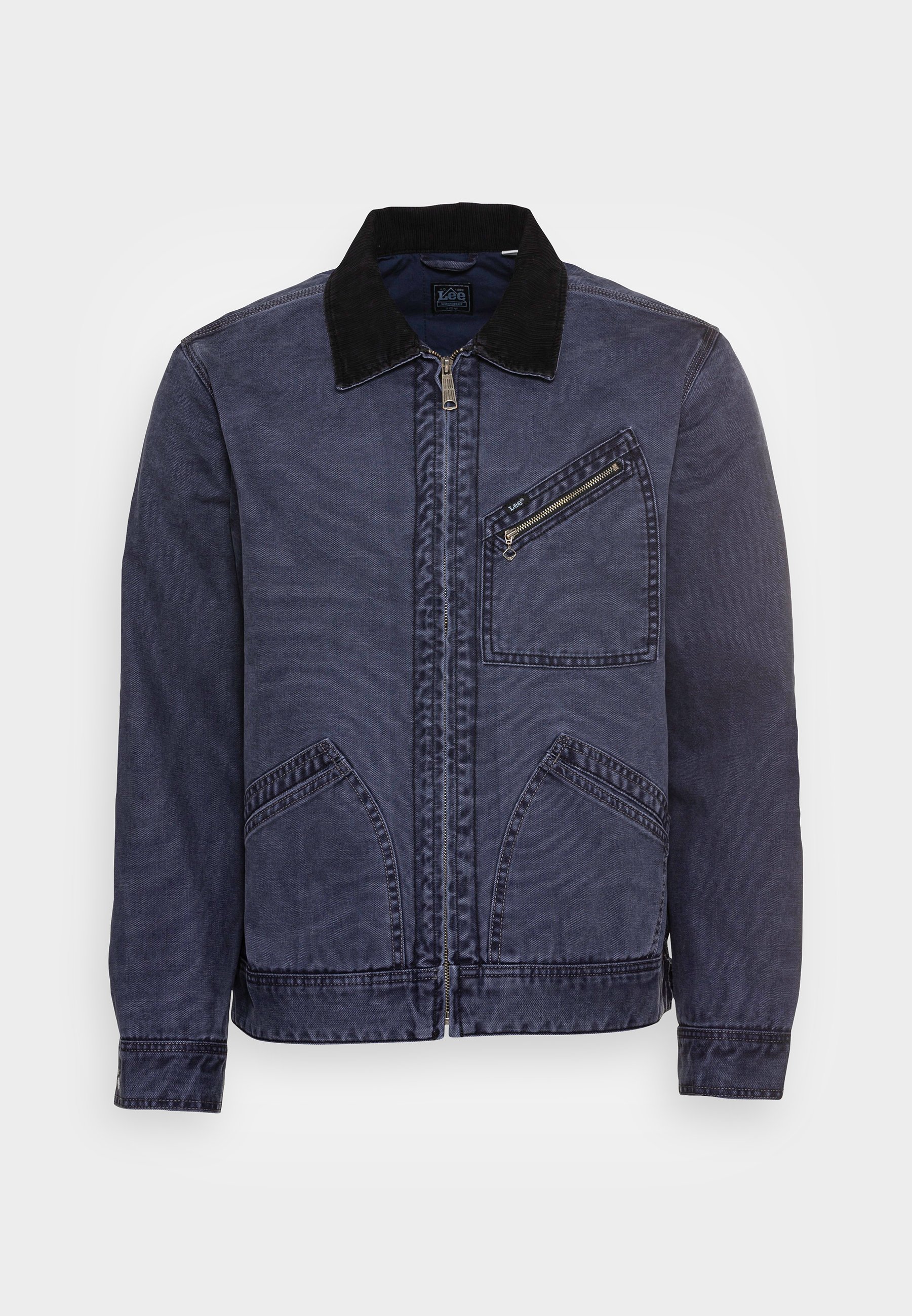 denim padded jacket
