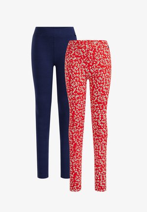 2 PACK - Leggings - red/blue