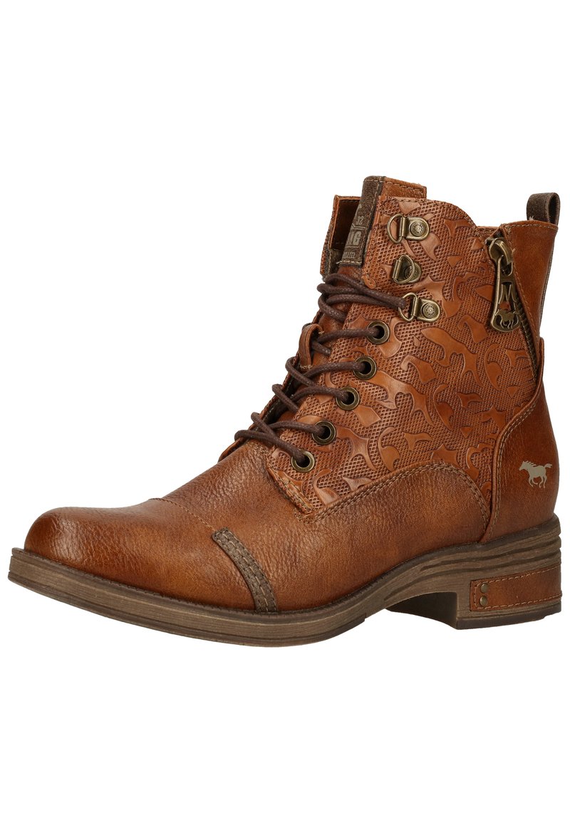 Mustang con cordones cognac/coñac - Zalando.es