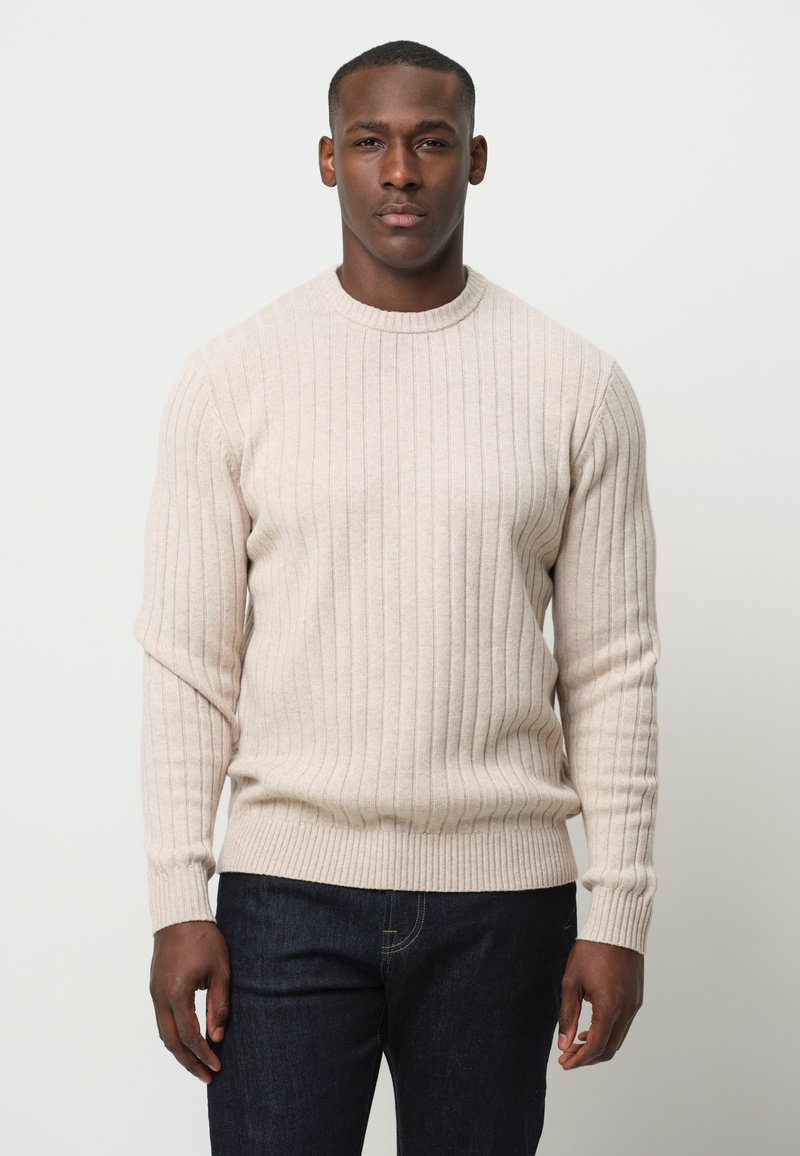 PROFUOMO Strickpullover - light sand