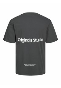 Jack & Jones JORVESTERBRO BACK SS CREW NECK  - Trükipildiga T-särk - asphalt