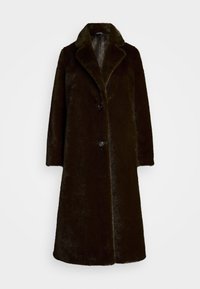 FAUX-FUR COAT - Téli kabát - circuit brown