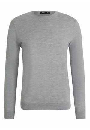 Basic Crew Neck Wool - Strickpullover - light greymel