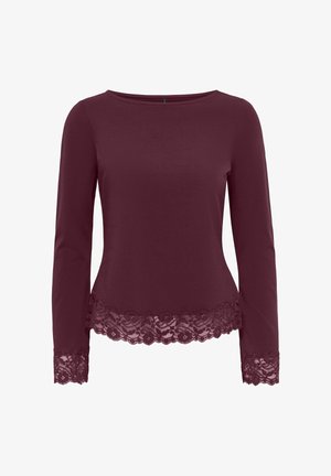 ONLY, TOP ONLLIVE TOP - T-shirt à manches longues - winetasting