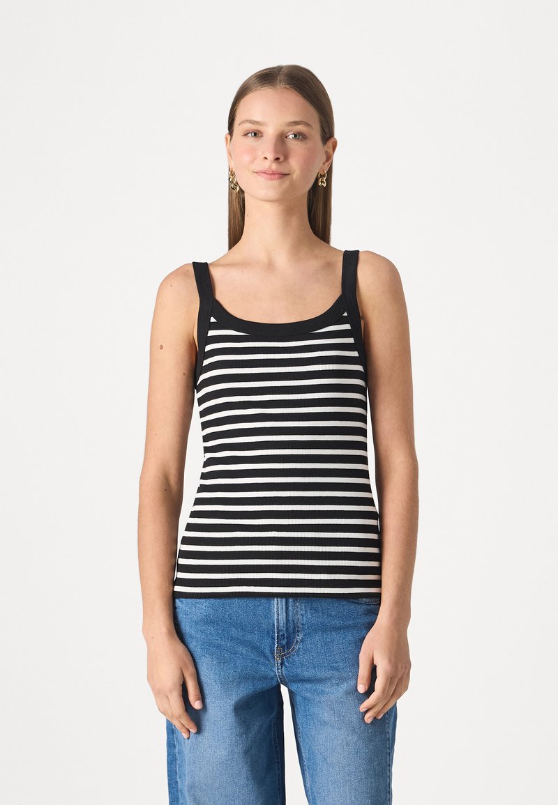 GAP MOD RIB  - Top - black/white