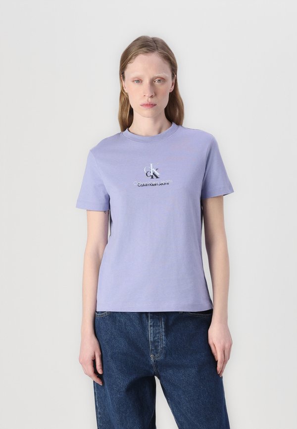 SHADOW GRAPHIC REGULAR TEE - Print T-shirt - persian violet