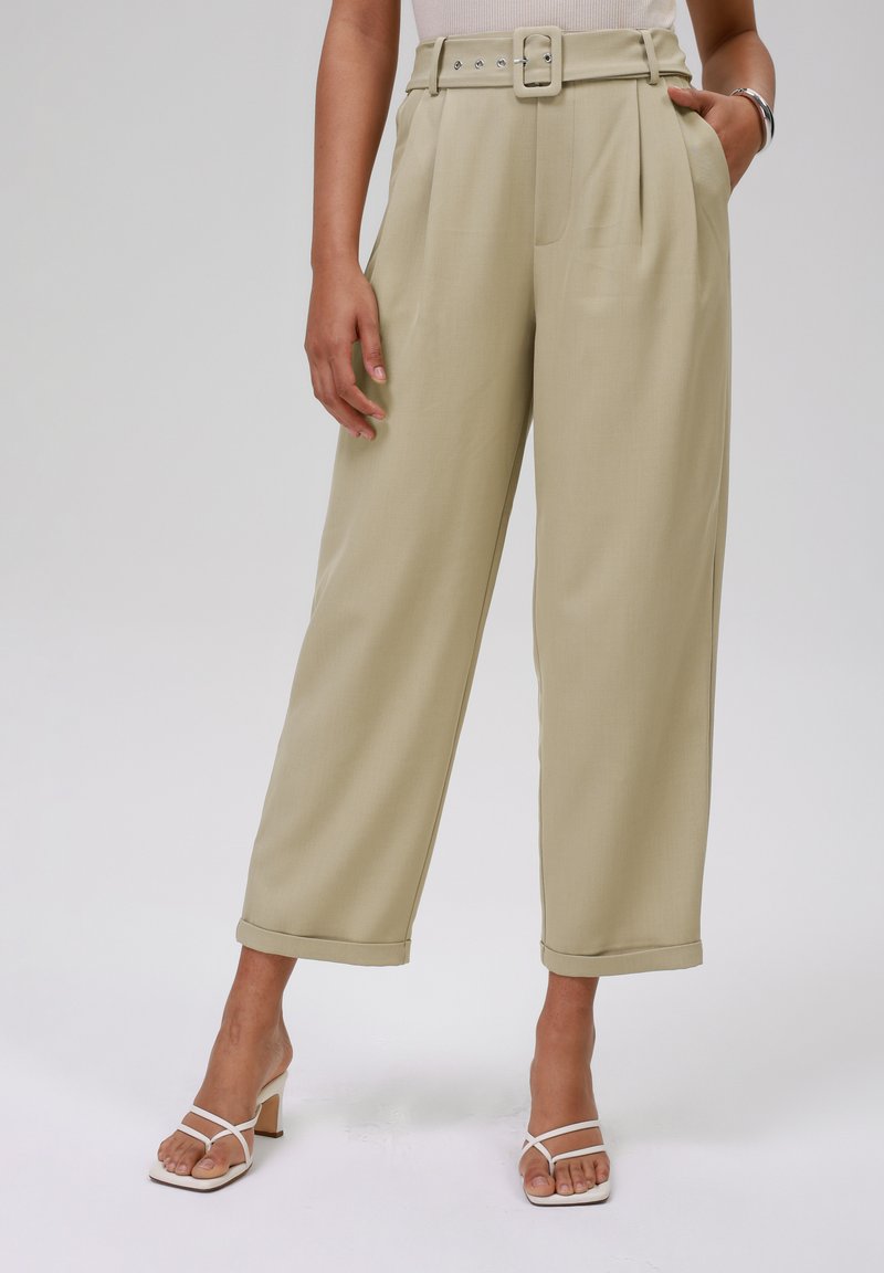 Anna Field by Zalando - Trousers - stone, Enlarge
