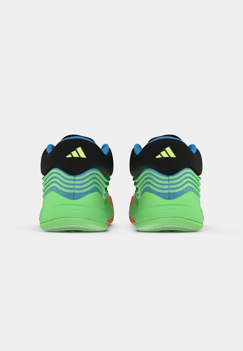 adidas Performance DAME X UNISEX - Basketball shoes - lime burst/signal  coral/blue burst/neon green - Zalando