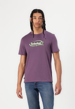 Timberland BIG OVAL LOGO TEE VINTAGE - Print T-shirt - vintage violet