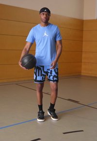 Jordan JUMPMAN SHORT SLEEVE CREW - Spordi T-särk - legend blue/white