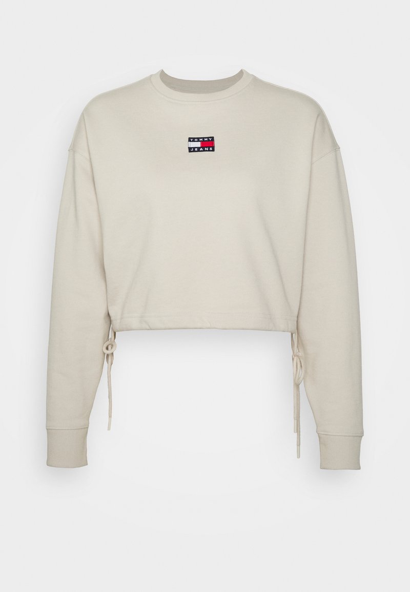 tommy badge quarter zip drawstring sweatshirt