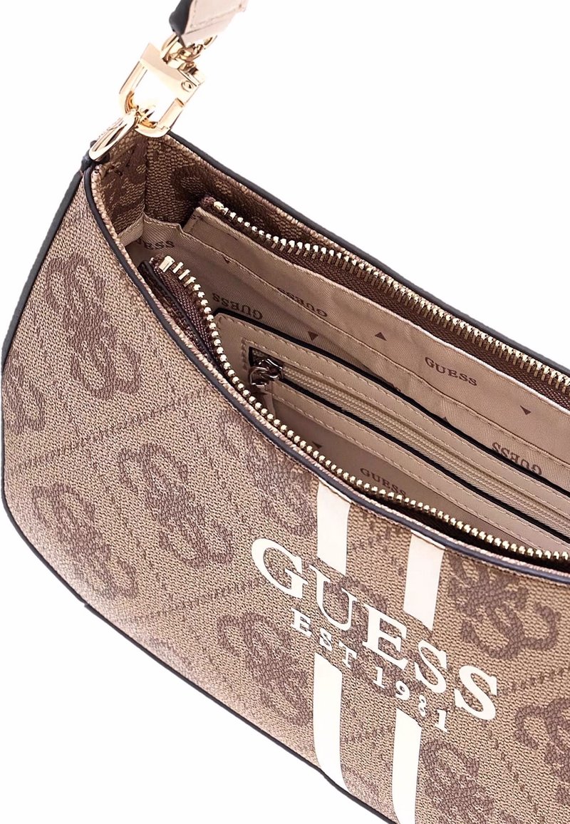 Sac Bandoulière GUESS Marron Doux - Grand Fourre-tout Shopping, Neuf Avec étiquettes