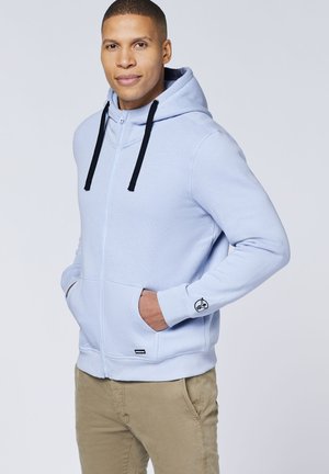 KAPUZEN MIT -LOGO - Zip-up sweatshirt - brunnera blue