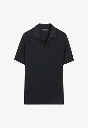 Massimo Dutti, Poloshirt - mottled dark blue