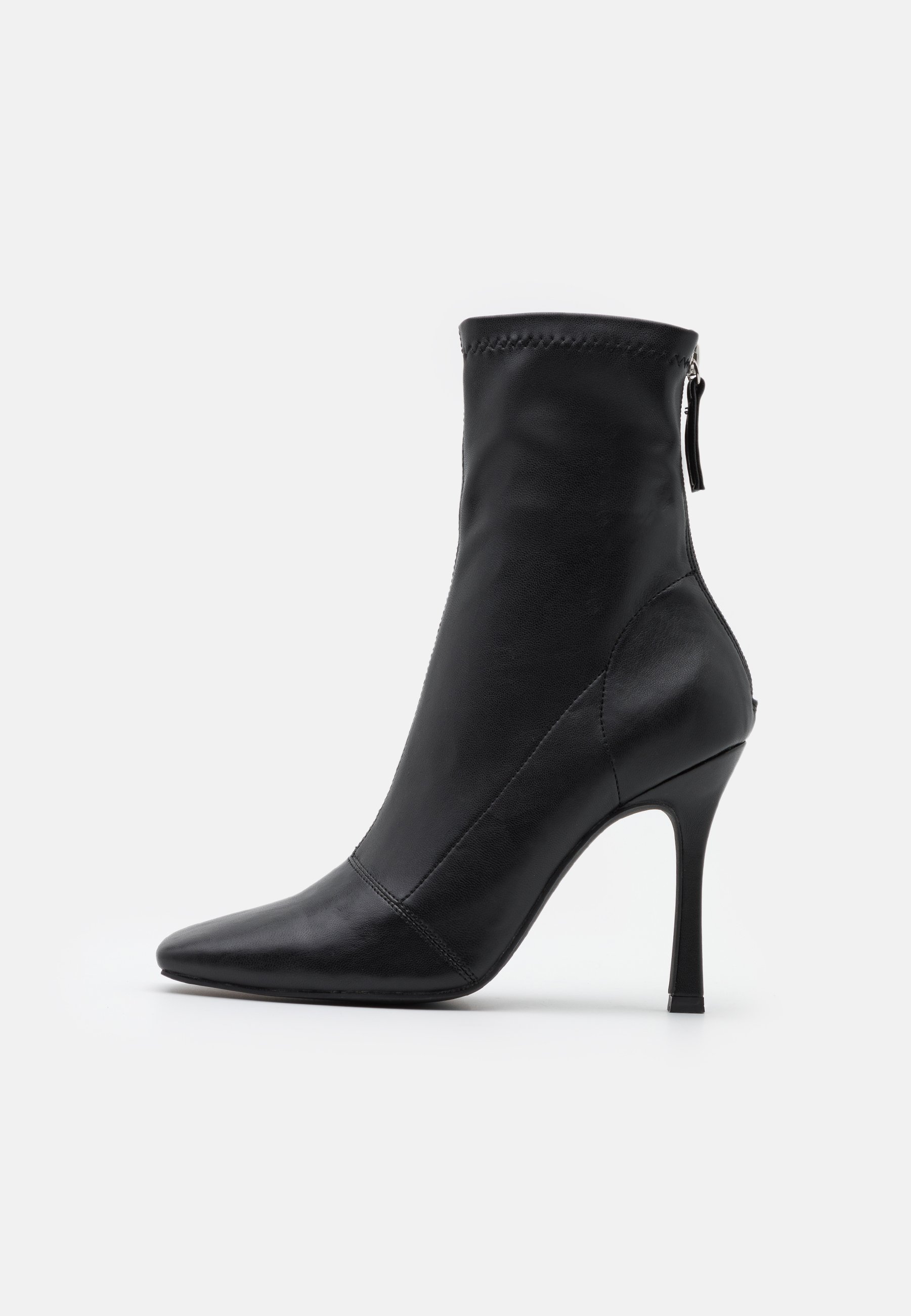 Missguided SQUARE MID STIELLETOE BOOTS - Botines de tacón - black/negro -  Zalando.es