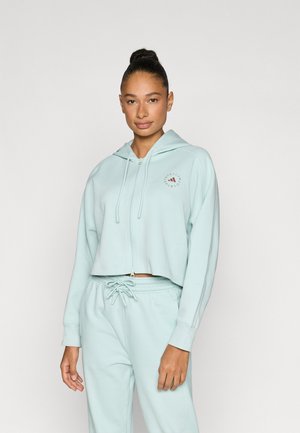 HOODIE - Majica s kapuljačom i patentnim zatvaračem - vapour green