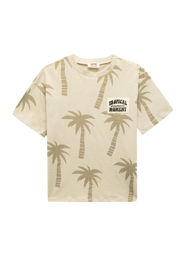 SHORT SLEEVE  - T-Shirt print - beige