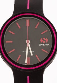 Superga RACING - Reloj - black/ fuxia