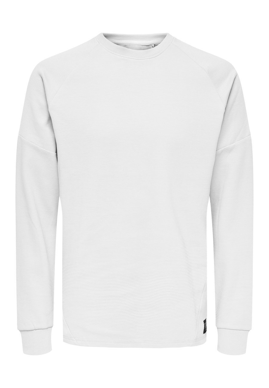 Stickad tröja bright white Stickad tröja bright white