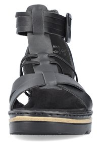 Rieker Wedge sandals - schwarz