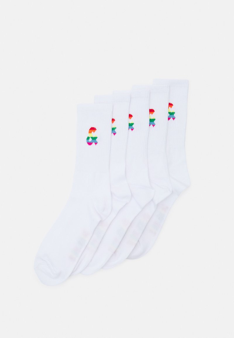 Jack & Jones JACPRIDE TENNIS SOCKS 5 PACK Chaussettes white/blanc