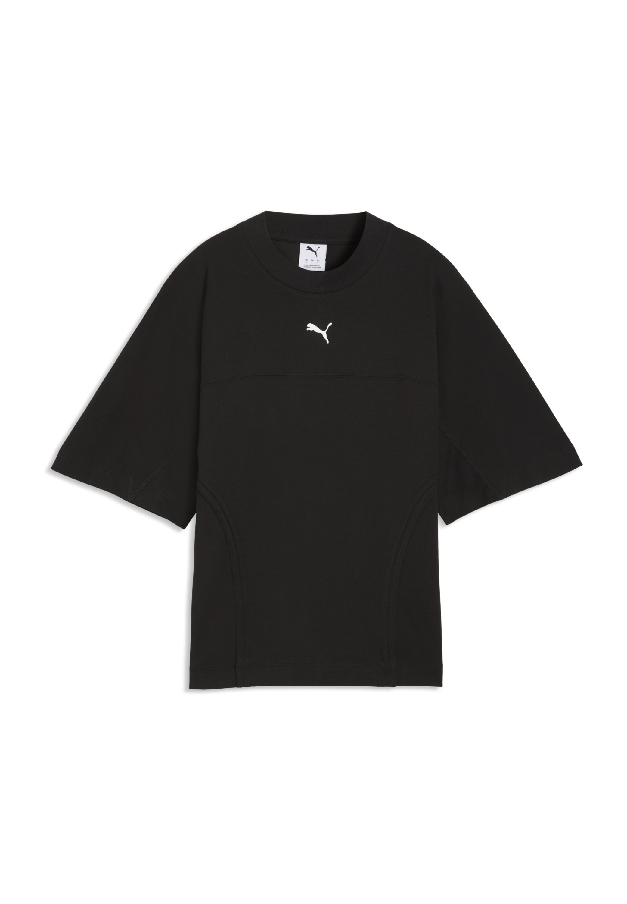 Puma DARE TO FITTED WAIST TEE - Jednoduché tričko - black