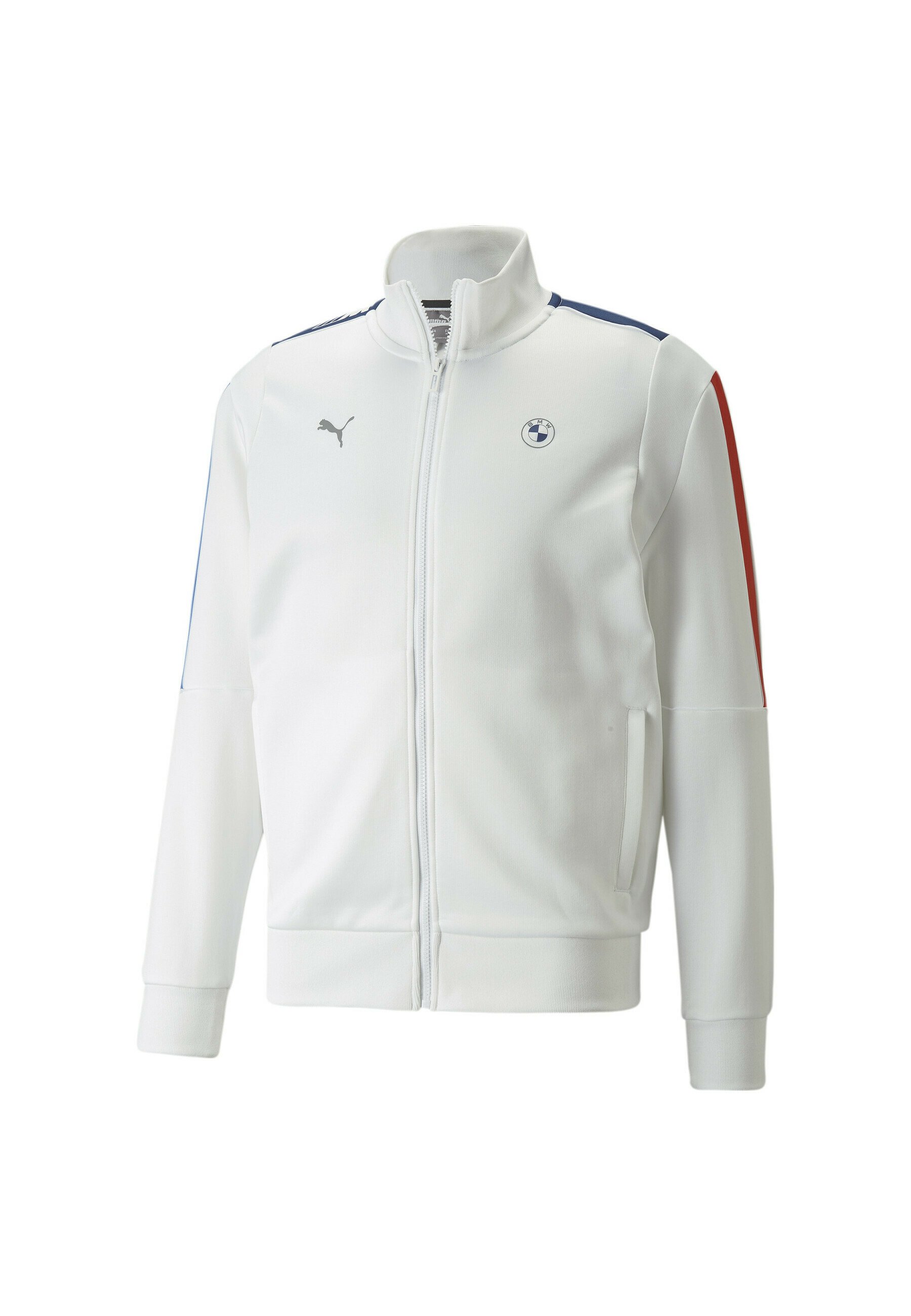 Puma BMW M MOTORSPORT T7 - Zip-up sweatshirt - puma white/white - Zalando.de