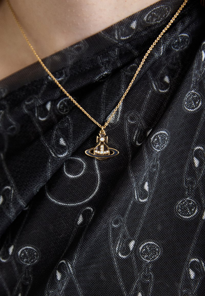 Vivienne Westwood CONCETTA RELIEF PENDANT - Verižica - gold-coloured/pale pink/pastel blue/white