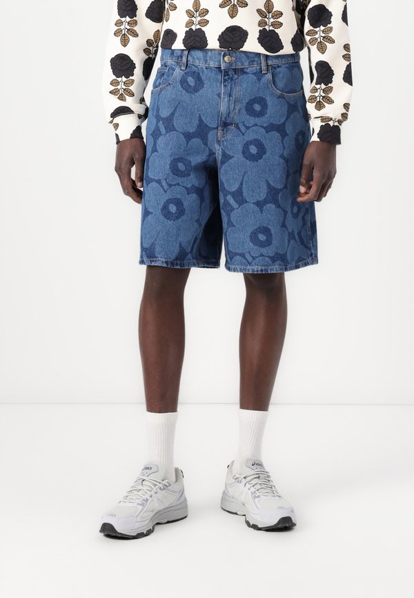 MARSSI UNIKKO UNISEX - Denim shorts - mid indigo