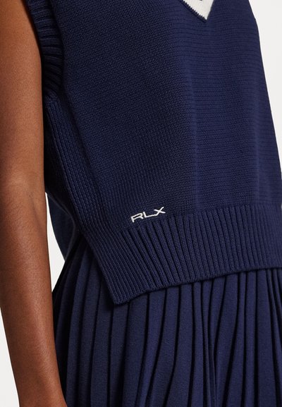 Polo Ralph Lauren SWEATER - Vesta - refined navy/ceramic white