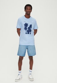 s.Oliver T-Shirt print - hellblau