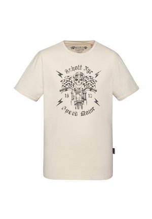 Print T-shirt - blanc cassé