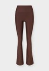 FLARE HIGH WAIST - Κολάν - dark brown