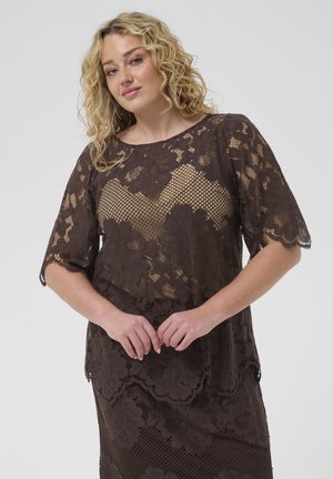 Kaffe Curve, Blouse - coffee bean