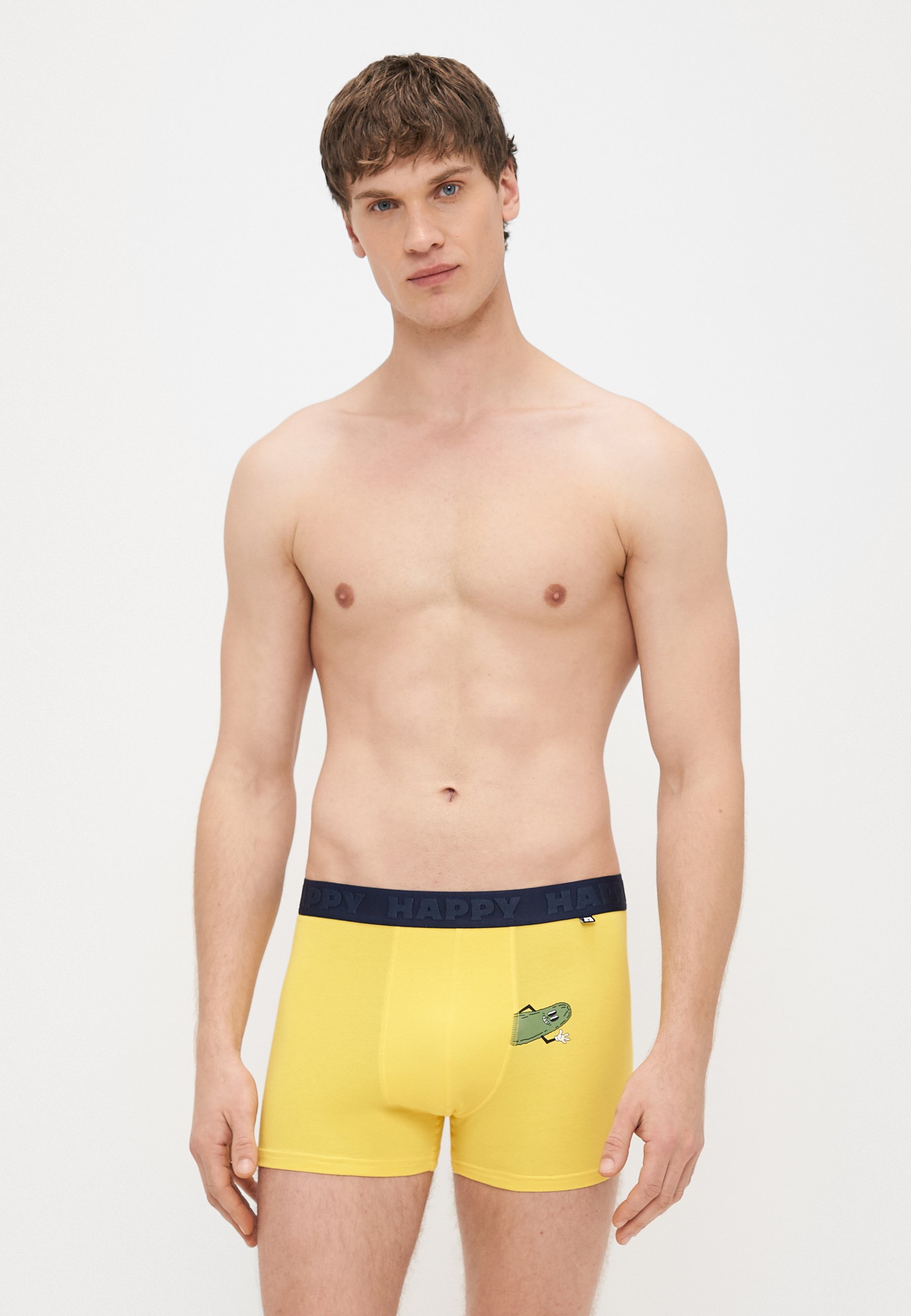 Happy Socks Costume da Bagno Uomo Pantaloncini Mare Piscina Multicolore Confetti Palm Swimshorts S