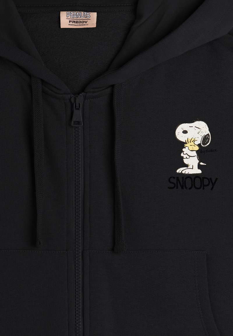 Freddy CORTA CON E CAPPUCCIO E STAMPA SNOOPY Felpa con zip