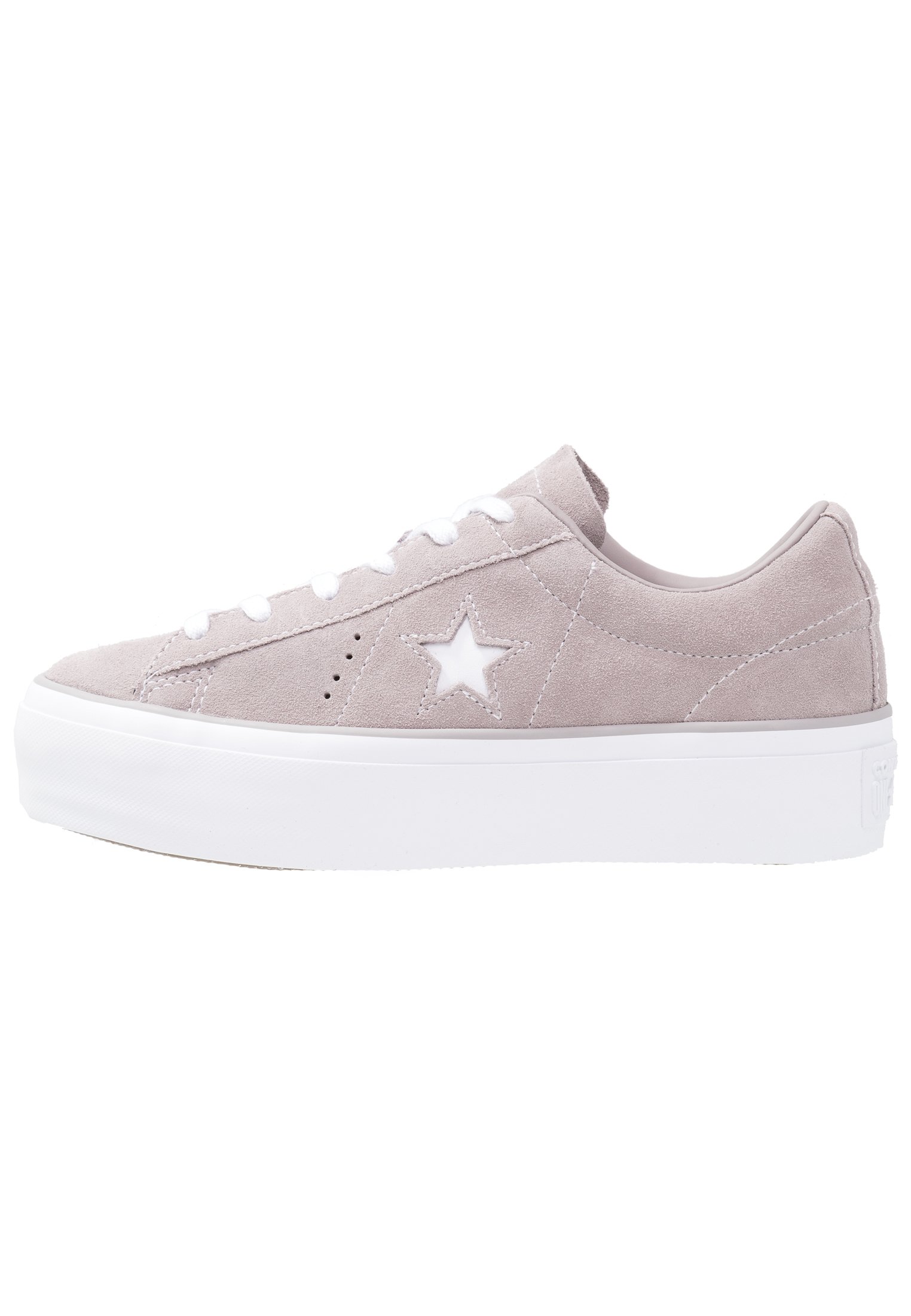 converse one star platform grey