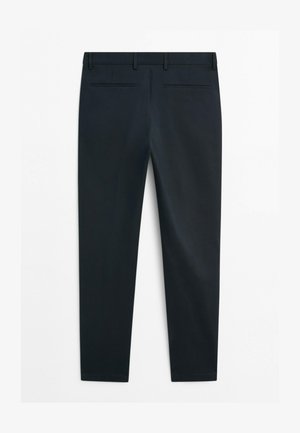 Massimo Dutti, COTTON BLEND SLIM FIT PANTS - Chino - dark blue