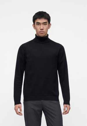 Jack & Jones JJEBASIC ROLL NECK NOOS - Pullover - black