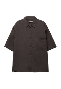 LINEN BLEND - Shirt - brown