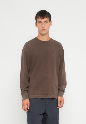 ICON TEE - Tops ar garām piedurknēm - brown