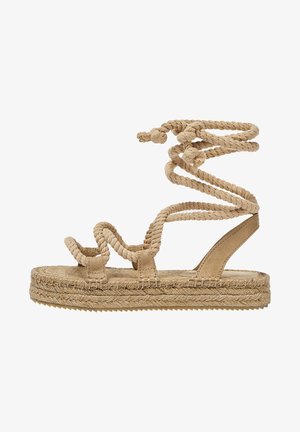 ROPE - Sandale cu platformă - beige