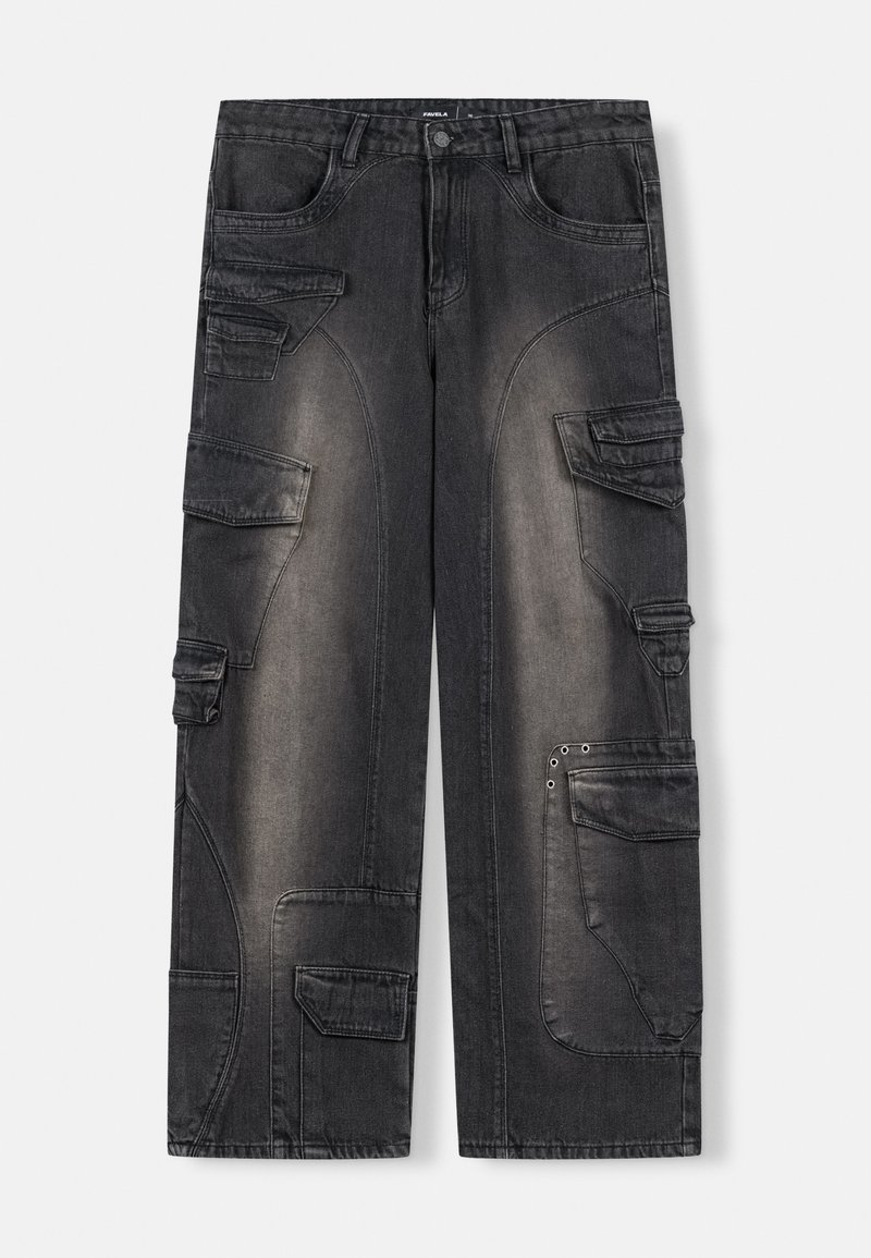 FAVELA Relaxed fit jeans zwart