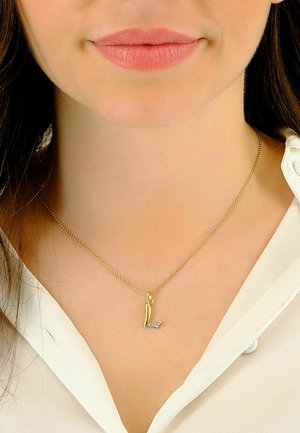 MUAU Schmuck Buchstabe L - Pendentif - bicolor