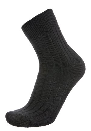TEPPICH IM SCHUH VIRGIN WOOL-MIX, RIBBED - Socks - black