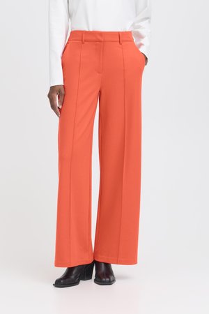 ICHI, IHKATE SUS OFFICE WIDE - Pantalon classique - poppy red