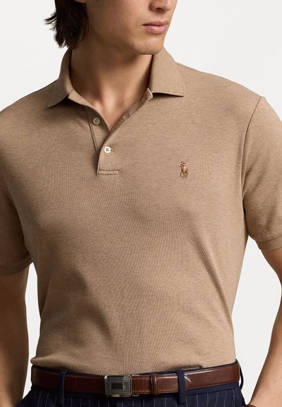 Polo Ralph Lauren CUSTOM SLIM FIT SOFT COTTON POLO SHIRT - Πόλο - grey cloud heather
