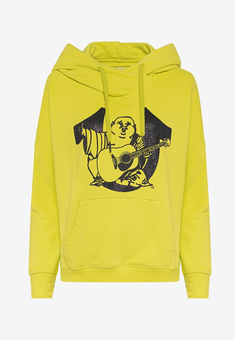 Damen Sweatshirts | True Religion CHRISTALES BUDDHA Kapuzenpullover sulphur/neongelb - YW58342 Damen Sweatshirts | True Religion CHRISTALES BUDDHA Kapuzenpullover sulphur/neongelb - YW58342