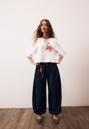 Stradivarius BALLOON JEANS 01411539 - Baggy-farkut - dark blue