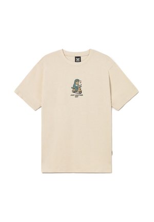 Kaotiko, REGULAR GODZILLA UNISEX - T-shirt con stampa - tobacco